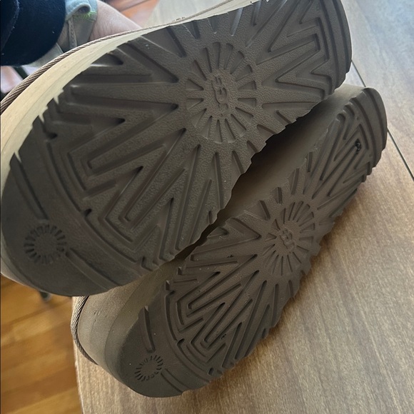 UGG Tan Suede mini platform Boots size 6 - Picture 5 of 7